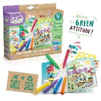 Loisirs Creatifs Et Activites Manuelles SUPER GREEN Kit de coloriage. crayons bio