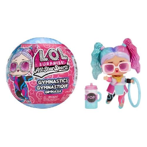 Poupee LOL Surprise All Star Sports - Gymnastique - Poupée 7.5cm -Boule se transforme en poutre - 8 Surprises  - Dés 3 ans