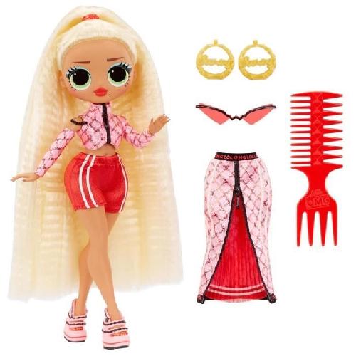 Poupee LOL Surprise OMG - Poupée Mannequin 24 cm - Swag- 2 tenues avec peigne et accesoires - Dés 4 ans