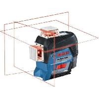 Longueur (telemetre - Laser Mesureur) Laser lignes - BOSCH - GLL 3-80 C - 3 lignes 360o - Batterie 12V - Precision 0.2 mm