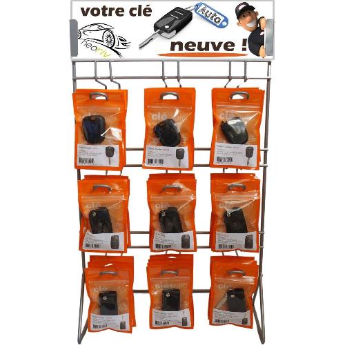 Boitier - Coque De Cle - Telecommande Lot de 36 coques de cle panachees multimarques