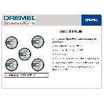 Lot de 5 disques DREMEL S476 EZ SpeedClic pour découper les plastiques et PVC - Ø 38mm. épaisseur 1.2mm