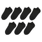 Chaussettes Lot de 7 Chaussettes Sneakers Basic Noir Femme - 36-41