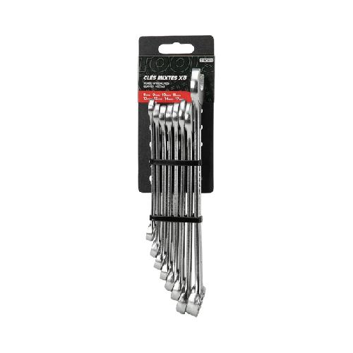 Cles Lot de 8 cles mixtes 8-17