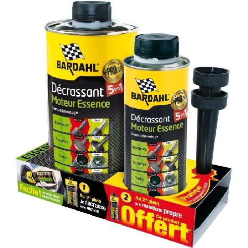 Additif Performance - Entretien - Nettoyage - Anti-fumee Lot Decrassant moteur Essence 5 en 1 - 1 Litre et 300ml