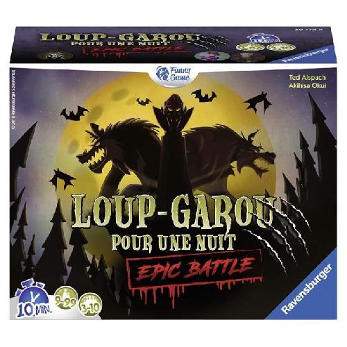 Jeu De Societe - Jeu De Plateau Loup-Garou pour une Nuit - Epic Battle - Ravensburger - Jeu d'ambiance Enfants et Adultes - Jeu de rôle - 3 a 10 joueurs des 9 ans