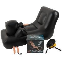 Love Machines Fauteuil Gonflable Avec 3 Vibromasseurs Va et Vient - Dark Magic