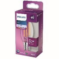 Luminaire D'interieur Ampoule LED PHILIPS Non dimmable - E14 - 60W - Blanc Froid