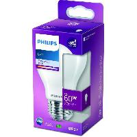Luminaire D'interieur Ampoule LED PHILIPS Non dimmable - E27 - 60W - Blanc Froid