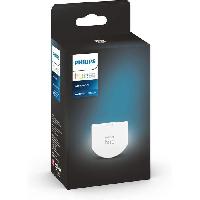 Luminaire D'interieur Module d'interrupteur mural Philips Hue - Blanc - Compatible Alexa. Google Assistant et Apple Homekit