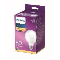 Luminaire D'interieur Philips ampoule LED Equivalent 60W E27 Blanc chaud non dimmable. verre