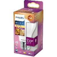 Luminaire D'interieur PHILIPS Ampoule LED Standard E27 - 100W Blanc Chaud Dépolie Verre Compatible Variateur - Verre