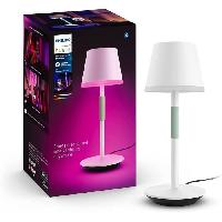 Luminaire D'interieur Philips White and Color Ambiance. lampe a poser portable Hue Belle. compatible Bluetooth. blanche
