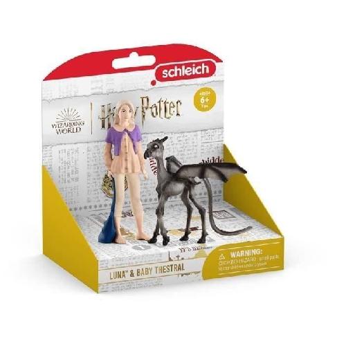 Figurine Miniature - Personnage Miniature Luna et Bébé Sombral. Figurine de l'univers Harry Potter.  pour enfants des 6 ans. 12 x 2 x 10 cm - schleich 42636 WIZARDING WORLD