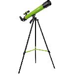 Telescope Lunette astronomique 45/600 AZ - BRESSER JUNIOR - Grossissement jusqu'a 100x - Trépied réglable en hauteur - vert