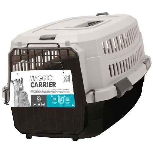 Caisse - Cage De Transport M-PETS Caisse de transport Viaggio Carrier S - 58.4x38.7x33cm - Noir et gris - Pour chien et chat