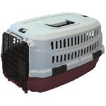 Caisse - Cage De Transport M-PETS Caisse de transport Viaggio Carrier XS - 48.3x32x25.4cm - Bordeaux et gris - Pour chien et chat