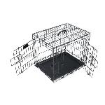 Caisse - Cage De Transport M-PETS - Caisse Voyager - Noir 61x46x48 cm - S - Pour chien