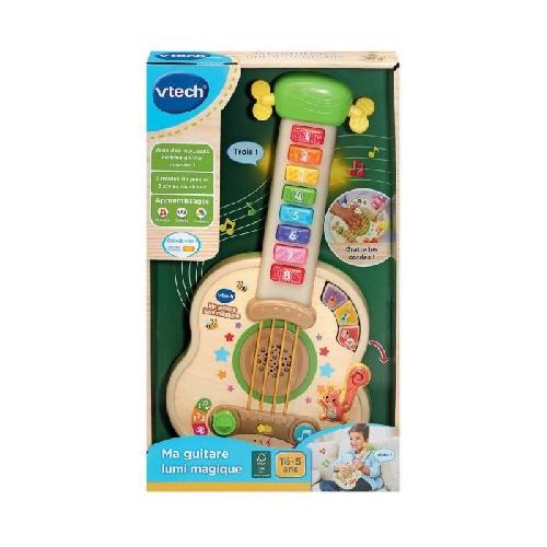 Accessoire De Jeu Multimedia Enfant MA GUITARE LUMI MAGIQUE (JOUET AVEC PARTIE BOIS CERTIFIE FSC)