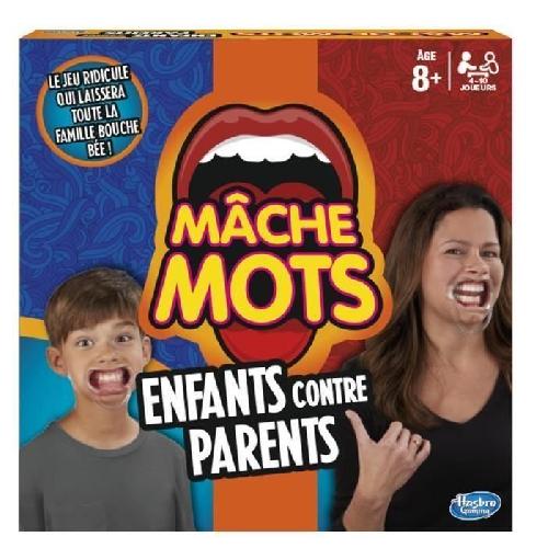 Jeu De Societe - Jeu De Plateau Mache-Mots Enfants contre parents. Jeu de societe ambiance pour la famille. Version francaise. Hasbro Gaming