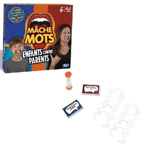 Jeu De Societe - Jeu De Plateau Mache-Mots Enfants contre parents. Jeu de societe ambiance pour la famille. Version francaise. Hasbro Gaming