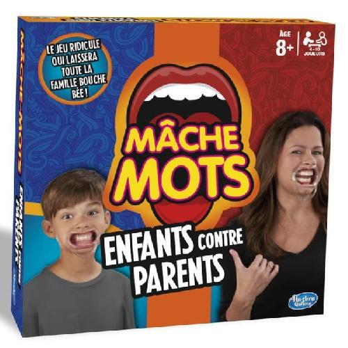 Jeu De Societe - Jeu De Plateau Mache-Mots Enfants contre parents. Jeu de societe ambiance pour la famille. Version francaise. Hasbro Gaming