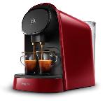 Machine a cafe a capsules double espresso PHILIPS L'Or Barista LM8012-51 - Rouge + 9 capsules