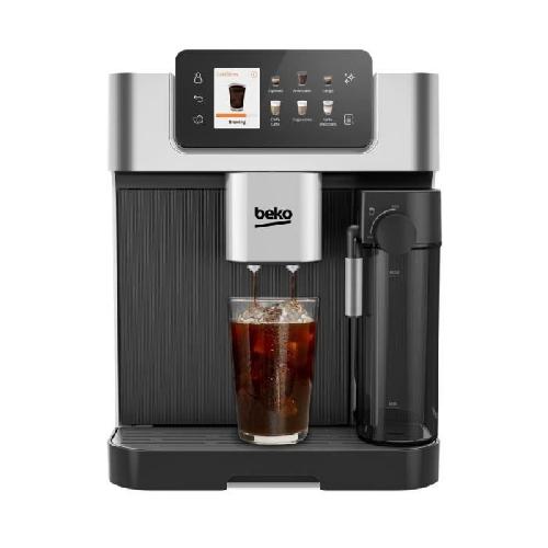 Machine A Cafe Expresso Broyeur Machine a café avec broyeur - BEKO - CEG7348X - 1350 W - 250g de grains - Noir / Silver