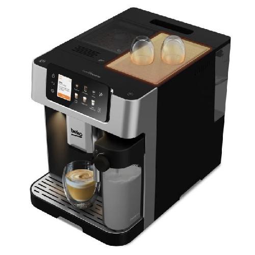 Machine A Cafe Expresso Broyeur Machine a café avec broyeur - BEKO - CEG7348X - 1350 W - 250g de grains - Noir / Silver