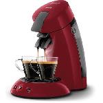 Machine a café dosette - PHILIPS - SENSEO ORIGINAL HD6553/81 - Booster d'arômes - Crema plus - Rouge