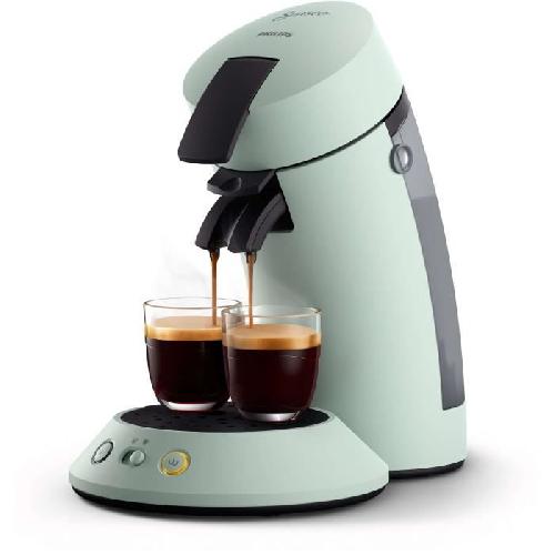 Machine A Expresso Machine a café dosette SENSEO ORIGINAL+ Philips CSA210/23. Booster d'arômes. Crema plus (mousse plus dense). 1 ou 2 tasses. Menthe