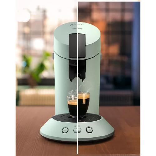 Machine A Expresso Machine a café dosette SENSEO ORIGINAL+ Philips CSA210/23. Booster d'arômes. Crema plus (mousse plus dense). 1 ou 2 tasses. Menthe