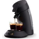 Machine a café dosette SENSEO ORIGINAL+ Philips CSA210/61. Booster d'arômes. Crema plus. 1 ou 2 tasses. Noir Carbone