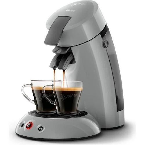 Machine A Expresso Machine a café dosette SENSEO ORIGINAL Philips HD6553/71. Booster d'arômes. Crema Plus (mousse plus dense). 1 a 2 tasses. Gris