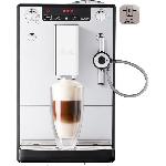 Combine Cafetiere-expresso Machine a café expresso avec broyeur MELITTA Solo & Perfect Milk E957-203 - Argent - 15 bars - 1400 Watts