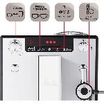 Combine Cafetiere-expresso Machine a café expresso avec broyeur MELITTA Solo & Perfect Milk E957-203 - Argent - 15 bars - 1400 Watts