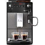 Machine a café - MELITTA - Avanza F270-100 - Réservoir d'eau 1.5 L - Réservoir a grains 250 g - 1450 W - Gris titanium