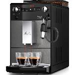 Combine Cafetiere-expresso Machine a café - MELITTA - Avanza F270-100 - Réservoir d'eau 1.5 L - Réservoir a grains 250 g - 1450 W - Gris titanium