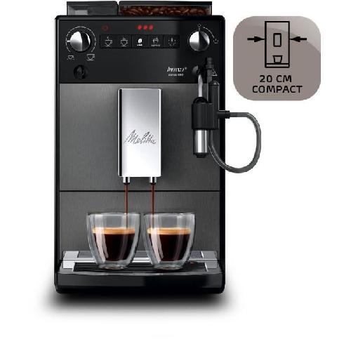 Combine Cafetiere-expresso Machine a café - MELITTA - Avanza F270-100 - Réservoir d'eau 1.5 L - Réservoir a grains 250 g - 1450 W - Gris titanium