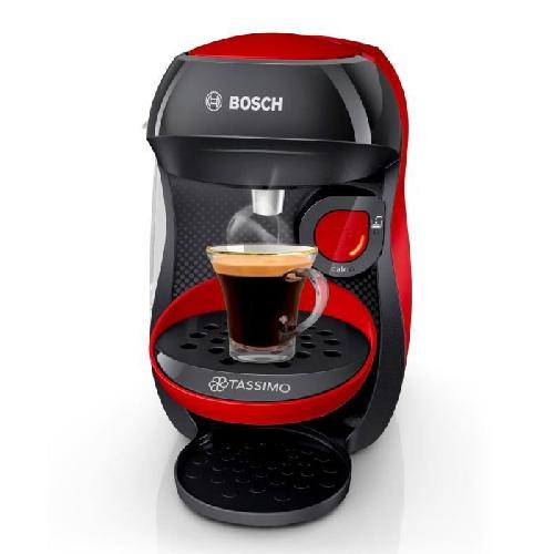 Machine A Expresso Machine a café multi-boissons - BOSCH - TASSIMO - T10 HAPPY - Rouge et anthracite