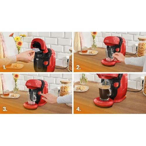 Machine A Expresso Machine a café multi-boissons - BOSCH - TASSIMO - T11 Style rouge - 1400 W