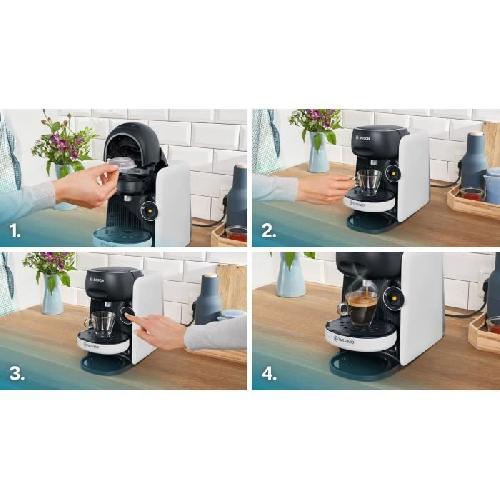 Machine A Expresso Machine a café multi-boissons - BOSCH - TASSIMO - T16 Finesse blanc - 1400 W