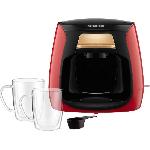 Cafetiere Machine a café - SENCOR - SCE 2101RD - 0.3 L - 500 W - 2 tasses incluses - Rouge