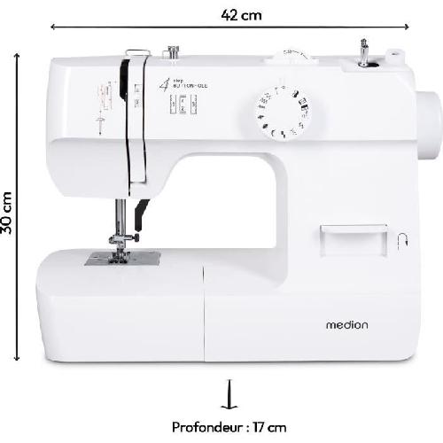 Machine A Coudre Machine a Coudre - MEDION - SM 70 - 71W - 12 Points - 700 tr/min - LED - Blanc