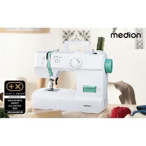 Machine A Coudre Machine a Coudre - MEDION - SM 70 - 71W - 12 Points - 700 tr/min ? LED - Turquoise