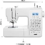 Machine A Coudre Machine a Coudre Numerique - MEDION - SD 36 - 38W - 270 Points - 700 tr-min - LED - Blanc