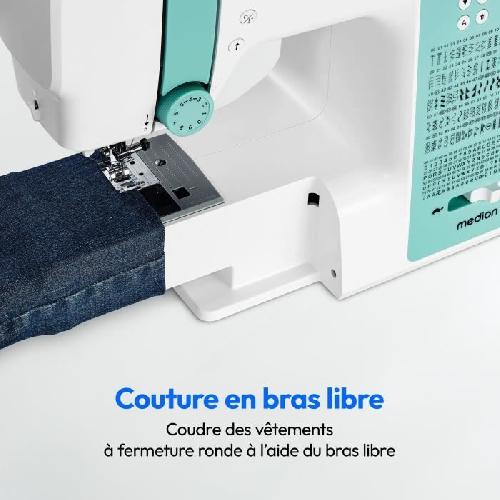 Machine A Coudre Machine a Coudre Numerique - MEDION - SD 36 - 38W - 270 Points - 700 tr-min - LED - Turquoise