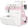 Machine A Coudre Surjeteuse - MEDION - SO 90 - 91W - Type d'aiguille 11. 14. 16 - 1200 tr/min - LED - Rose