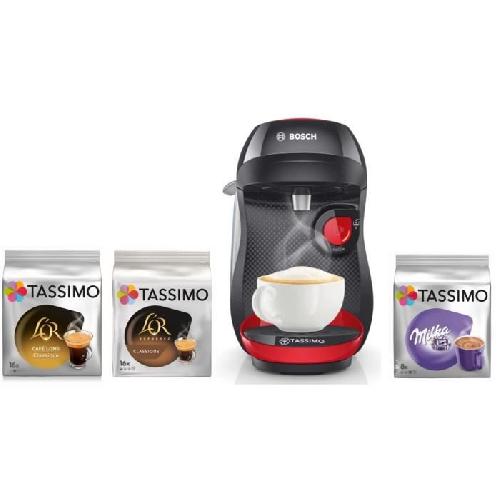 Machine A Expresso Machine a dosette BOSCH TASSIMO HAPPY TAS1003 Rouge