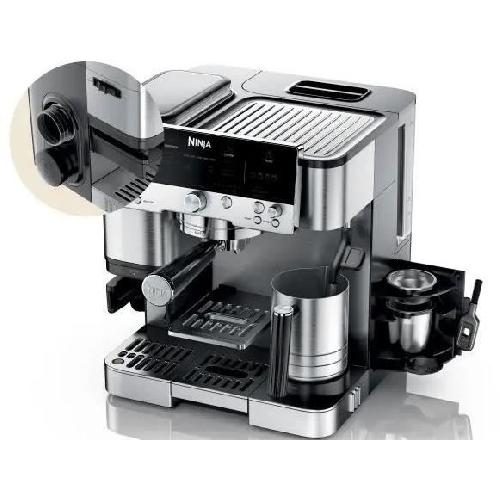 Machine A Cafe Expresso Broyeur Machine a expresso - NINJA - ES501EU Luxe Essential - 2 L - Ecran digital - Noir / Inox